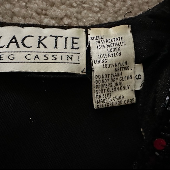 VINTAGE BLACKTIE OLEG CASSINI - Picture 9 of 10